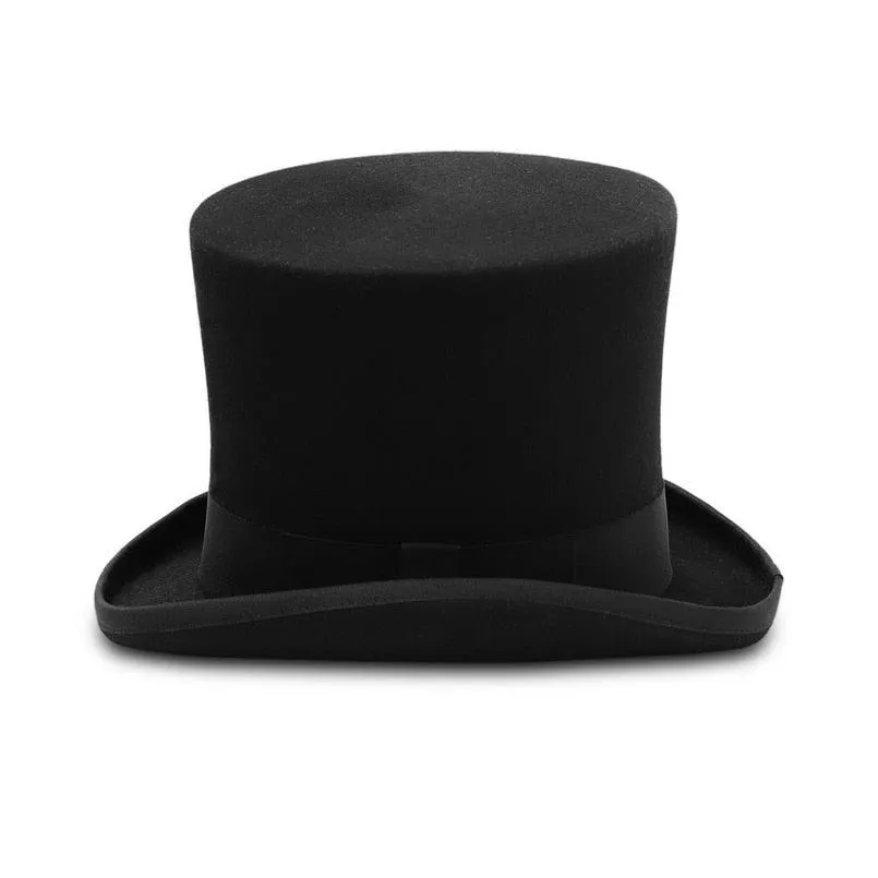 Wool Felt Top Hat Cylinder High Top Hat - Shop Now