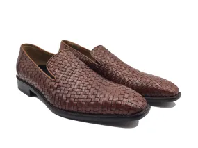 Woven Calfskin Oxford Shoe with Leather Sole