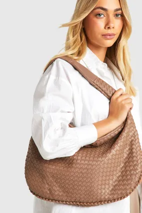 Woven Slouchy Tote Bag