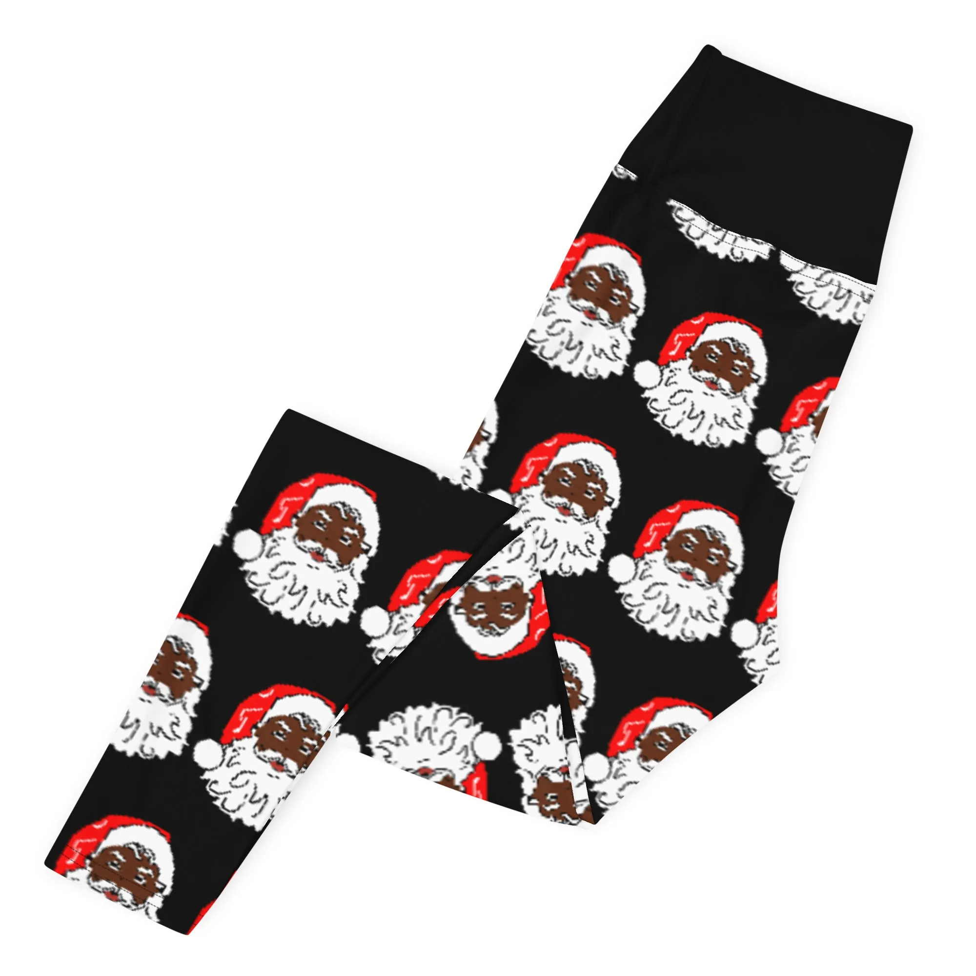 Yoga Leggings Santa Black