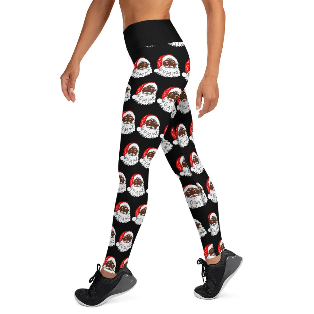 Yoga Leggings Santa Black