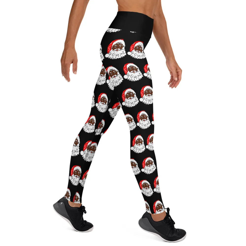 Yoga Leggings Santa Black