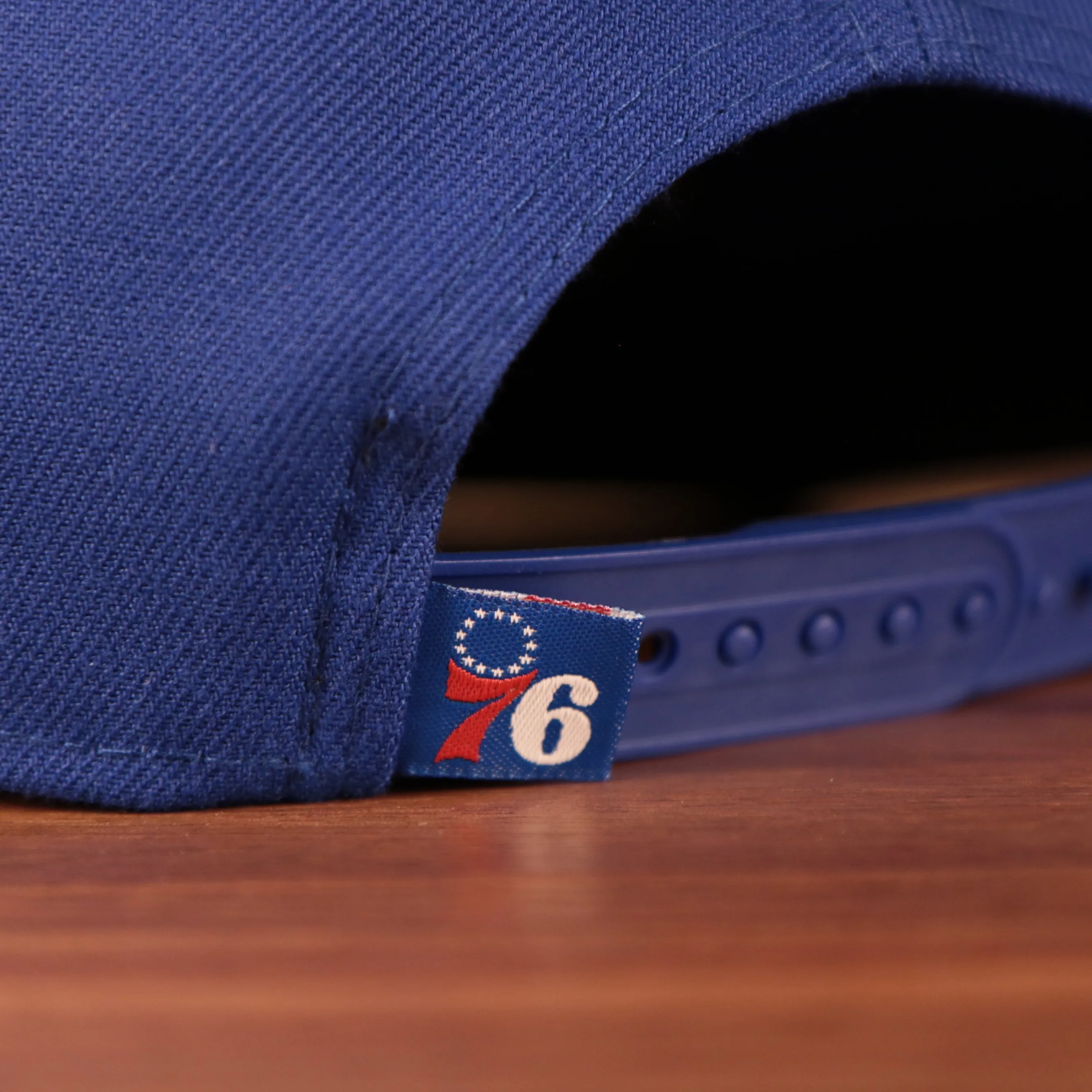 Youth Philadelphia 76ers Tear Logo Royal Blue Snapback Hat | Sixers Tear Logo Snapback Hat | Gray Underbrim Hat