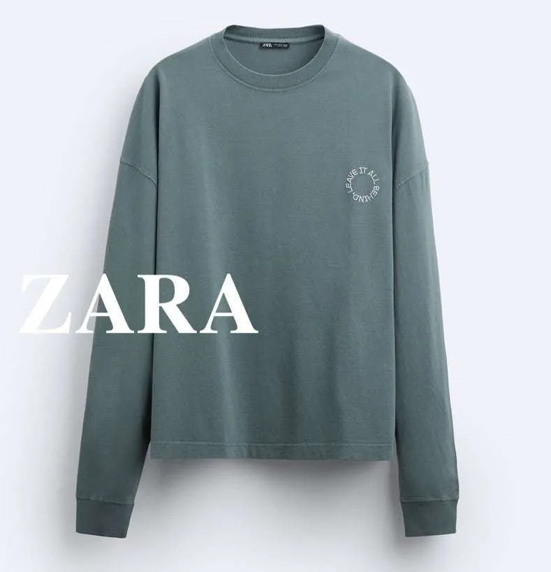 ZARA | Long Sleeve T-Shirts with Logo