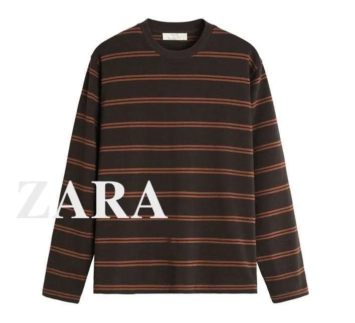 ZARA Striped Long Sleeve T-shirt