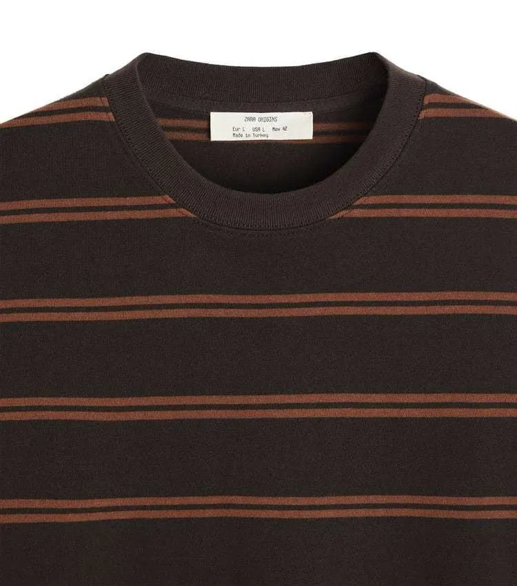 ZARA Striped Long Sleeve T-shirt