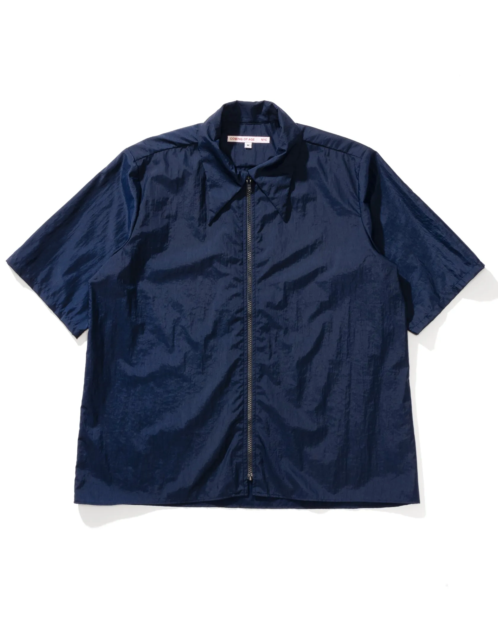 Zippered Short Sleeve Shirt